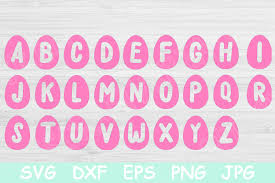 Easter Egg Svg Font Cut Files For Cricut Graphic By Tiffscraftycreations Creative Fabrica