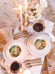 A Simple Pasta Date Night You Need On Your Fall To Do List Lauren Saylor Stationery Interiors Design Easy Pasta Romantic Dinner Decoration Date Night Dinners