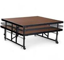Amazon.com: Plataforma modular marrón, altura de 16 a 24 pulgadas,  escenario para DJ, tambor, cámara elevadora de escenario, compacto y  estable, fácil ...