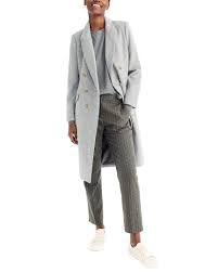 Sea amber double breasted wool coat. J Crew Long Double Breasted Topcoat In Wool Cashmere In Gray Lyst