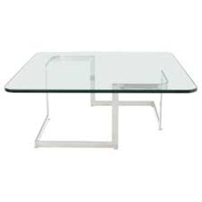 This large glass and metal coffee table suits both modern and classic homes. Square Glass Coffee Table 285 For Sale On 1stdibs