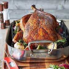 All Clad Stainless Steel Roasting Pan With Nonstick Rack Sur La Table In 2020 Turkey Glaze Recipes Turkey Glaze Turkey Recipes