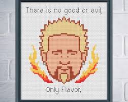 PATTERN Guy Fieri Cross Stitch Pattern