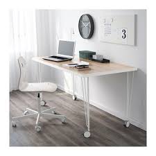 Linnmon Krille Table White White Stained Oak Effect White 59x29 1 2 Ikea Diseno De Oficina En Casa Muebles Para Tienda Espacios De Desvanes