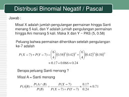 Contoh soal peluang binomial beserta jawabannya. Ppt Distribusi Peluang Binomial Kelas 12
