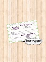 Cream mother's day personal card. Digital Download Gift Certificate Business Card Size Scentsy Scentsy Business Cards Card Template Gift Certificate Template