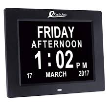 Large Led Digital Wall Clock Electronic Calendars Large Numbers Digital Calendar Date Day Clock For Senio Digital Calendar Wall Clock Electronic Digital Wall