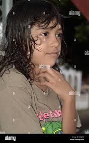 Young Costa Rican girl Stock Photo