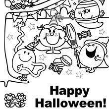 coloriage joyeux halloween a tous si tu aimes ce propose tes amis de livre 4 ans