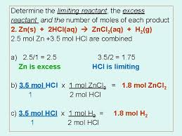 Calculate the moles of product from the first reactant. Reaction Stoichiometry I Introduction To Reaction Stoichiometry A