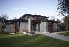 Evolution Architecture Maison Contemporaine Creation Exclusive E 887 Facade House Prairie Style Houses Architecture