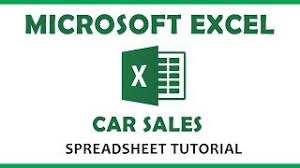 It can further be used to track budgets, expenses, create invoices, financial reports, checklists, calendars, and much more. Microsoft Excel Tutorial Car Sales Youtube