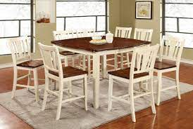 Add storage and a touch of classic country style to your living room with the. Farmhouse Style White Cherry Finish 7 Piece Counter Height Dining Set
