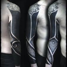 Top 53 Tattoo Cover Up Sleeve Ideas 2021 Inspiration Guide Blackout Tattoo Blackwork Tattoo Cover Tattoo