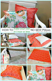 Learn how to sew an envelope pillow cover. Fresh Idea Studio Diy Life Style Design In 2020 Easy No Sew Pillow Covers No Sew Pillow Covers How To Make Pillows