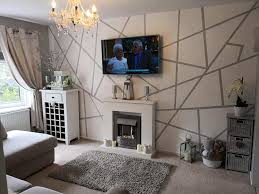 Maybe you would like to learn more about one of these? Mum Recreates 78 Per Roll Wallpaper She Fell In Love With For 20 Using Tape And Glitter Paint And Transforms Her Lounge