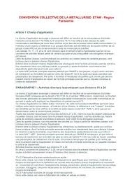 Maybe you would like to learn more about one of these? Convention Collective Metallurgie Non Cadres Region Cfe Cgc Hp