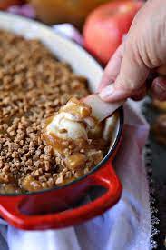 This Caramel Apple Dip Is Made With Cream Cheese And Pink Lady Apples Then Drizzled With An Easy Caramel Sauce Caramel Apple Dip Caramel Recipe Easy Apple Dip