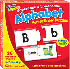 Of course, one of the best ways to show your child the difference between upper and lower case letters is to grab a. Amazon Com Fun To Know Puzzles Uppercase Lowercase Alphabet Toys Games