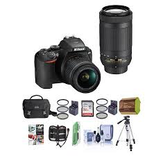 Nikon D3500 24mp Dslr Camera With Nikkor 18 55mm And 70 300mm Lens W Premium Kit