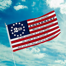 Second amendment | single color | screen print transfer. 2nd Amendment Flag