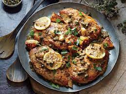 Chicken recipes healthy poultry main dish. Charred Lemon Chicken Piccata Recipe Cooking Light