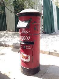 A Red Post Box Found At University Of Delhi Post Box Letter Box Phone Box