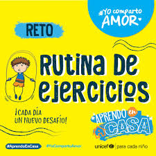 Rutina de ejercicios para niños. Unicef Argentina Ø¹Ù„Ù‰ ØªÙˆÙŠØªØ± Aprendoencasa Rutina De Ejercicios Acompana A Ninos Y Ninas En Esta Serie De Actividades Fisicas Sencillas Y Divertidas Para Hacer En El Ejercicio Es Clave Para El Desarrollo