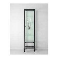 Klingsbo Glass Door Cabinet Black Clear Glass 17 3 4x70 7 8 Ikea Glass Cabinet Doors Glass Door Glass Display Unit