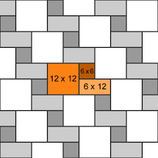 Three Sizes Tile Pattern Found At Southcypress Com Tilepattern Square Tile Design Pattern Tile Layout Patterns Patterned Floor Tiles