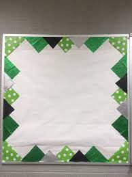 Bulletin Board With School Colors Border Add Athletic Schedules News Paper Clippings Bulletin Board Borders Classroom Bulletin Boards Work Bulletin Boards