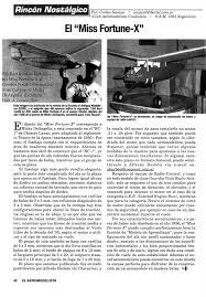 Volar Libremente - Free Flight Models Airplanes: MISS FORTUNE X de Mickey  De Angelis. USA. 1936.