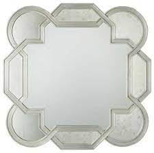 Oriana Modern Classic Decorative Antique Silver Leaf Mirror Antique Mirror Glass Luxury Mirrors Eclectic Mirrors