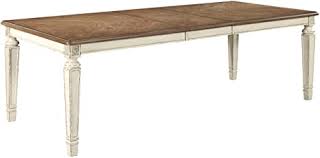 Adams extension table is a modern dining table made from solid wood and influenced by shaker design. Amazon Com Signature Design By Ashley Realyn Dining Room Extension Table Chipped White Tables