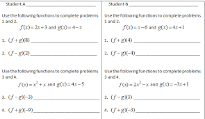 Function Operations Row Game Teaching Algebra High School Math Teacher Algebra Classroom