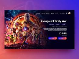 Landing Page Movie Ticket Booking Web Design Class Movie Tickets Movies