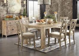 Home design ideas > kitchen > white kitchen table and chairs. Mestler Washed Brown Rectangular Dining Table W 4 Antique Blue Side Chairs 2 Antique White Upholstered Side Chairs Homestead Furniture