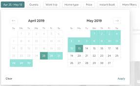 Airbnb Booking Calendar Vacation Home Condo Rental Work Travel