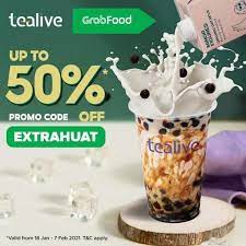 Be sure to browse through this segment to keep yourself updated with show your local food courts some love! 18 Jan 7 Feb 2021 Tealive January Delivery Promotion On Grabfood Everydayonsales Com