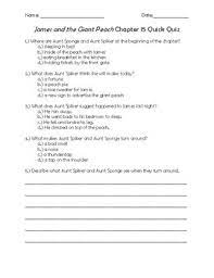 It's like the trivia that plays before the movie starts at the theater, but waaaaaaay longer. James And The Giant Peach Chapter 15 Quick Quiz By Teacher Chip S School Store
