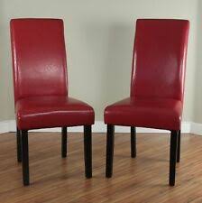 red leather dining chairs for sale in