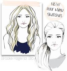 Brooke Hagel Dry Bar Hair Menu Sketches Fashionillustration Fashion Illustration Hair Fashion Illustration Face Fashion Illustration Sketches