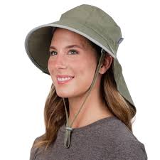 Jan & Jul Men and Women Sun-hat with Wide Brim, Adjustable, UPF 50+  (Aqua-Dry Xplorer: Army Green, L)