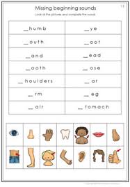 To complete the worksheet, students should look at the body parts picture and then circle the correct spelling of the word. My Body Parts Math And Literacy Worksheets By Miss Jelena S Classroom