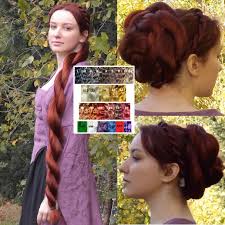 Renaissance hairstyles were dependent on a woman's marital status. Amazon Com Twist Braid Renaissance Hair Piece Custom Color 36 Hair Extension Handmade In Your Hair Color More Styling Options Rose Bun Braided Braid Braided Chignon Hair Falls Handmade