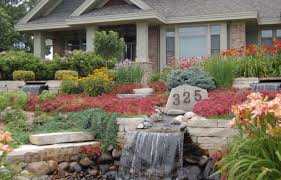 21 front yard landscaping ideas to increase your home's curb appeal. Flower Beds Rocks Front House Ideas Savillefurniture