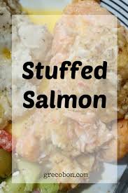 No recipe here since costco handles all of that. Stuffed Salmon Kirkland Signature Dish From Costco Grecobon