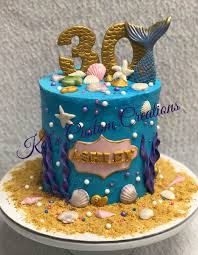 Birthday Cakes For Ladies 30th Mermaid 30th Birthday Cake 30 Birthday Cake Birthday Cake Girls Cake