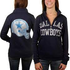 Dallas Cowboys Women S Navy Blue Haraby 1 4 Zip Sweatshirt Dallas Cowboys Women Dallas Cowboys Sweatshirt Dallas Cowboys
