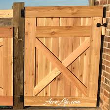 When making a warped fence gate, it is important that the warped planks and sticks are placed in the exact pattern as the image below. How To Build A Cedar Gate Acre Life Diy Project